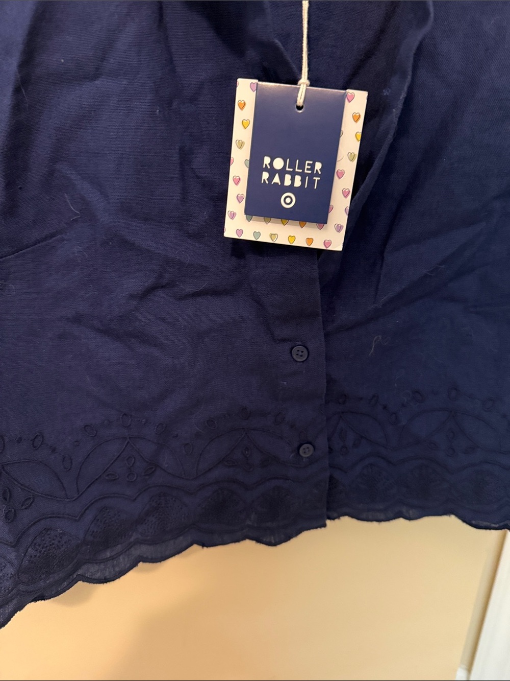 Roller Rabbit x Target Short Sleeve Button Front Top - Picture 2 of 4